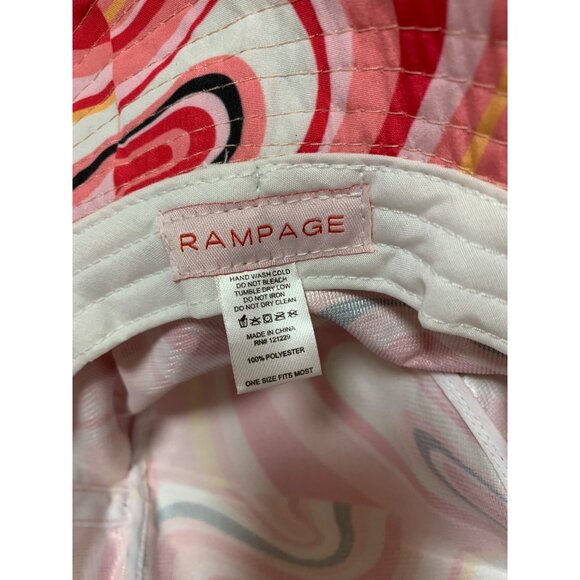 NWT Rampage 1970s Retro Swirl Print Bucket Hat Womens One Size Fits Most AD2 - Picture 3 of 4
